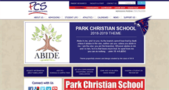 Desktop Screenshot of parkchristianschool.org